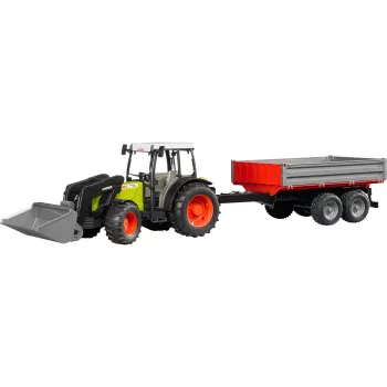 Traktor zabawkowy Bruder Claas Nectis 267 F z przyczepą wywrotką