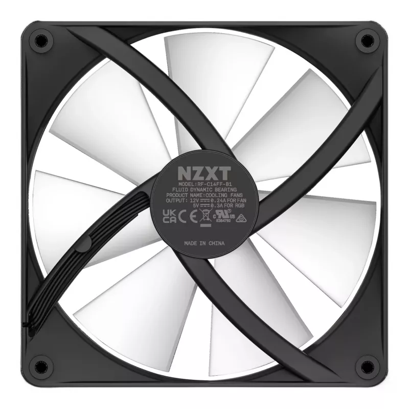 NZXT F140 RGB Core 140 mm wentylator obudowy - czarny