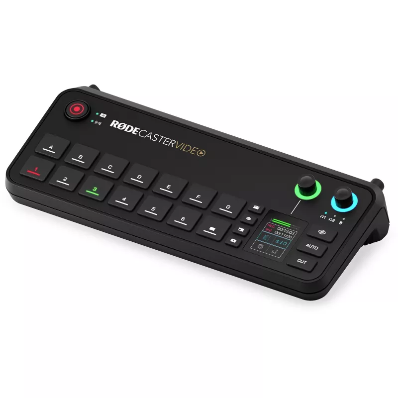 Rode RØDECaster Video Konsola do produkcji wideo i audio, do 6 źródeł wideo, dwa przedwzmacniacze, podwójne wewnętrzne odbiorniki bezprzewodowe