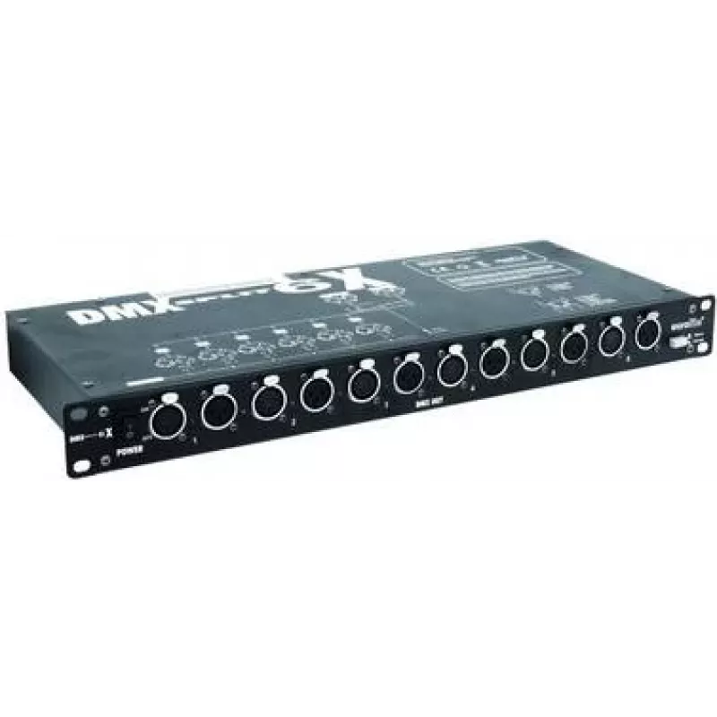 DMX Splitter EUROLITE Split 6X 6-kanałowy 48,30 cm rack 19 cali