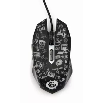 Mysz USB optyczna CZARNA/MUS-6B-GRAFIX-01 Gembird
