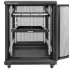 Qoltec 54516 panel krosowy do szafy rack 19 cali, 24 porty, 1U, UTP, czarny