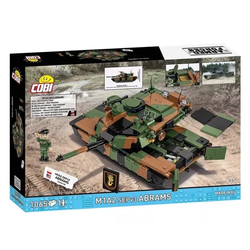 Zestaw konstrukcyjny Cobi M1A2 SEPV3 Abrams model z 1 065 klockami