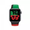 Pasek Apple 44mm Czarny Unity Sport Band S/M Czarny Zielony Czerwony