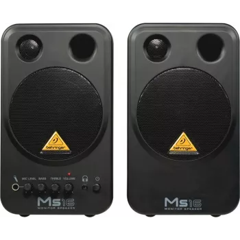 Behringer MS16 głośnik 2-drożny Czarny Przewodowy 16 W