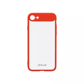 Cover Tellur iPhone 8 11.9 cm (4.7 inch) czerwony Transparent