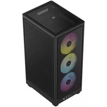 Corsair RGB AIRFLOW obudowa PC 2000D czarna Mini-ITX zasilacz w zestawie nie SFX
