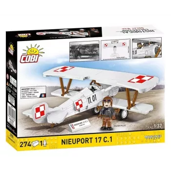 Cobi Zestaw klocków Nieuport 17 C.1 274 elementy model do składania