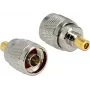 Adapater złączy DELOCK 88869 — SMB na SMB, styki niklowane, srebrny