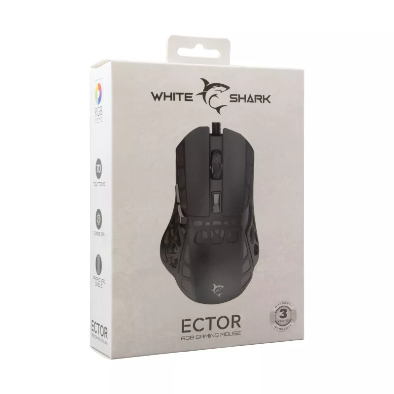 Mysz White Shark GM-5016 Ector Czarny USB