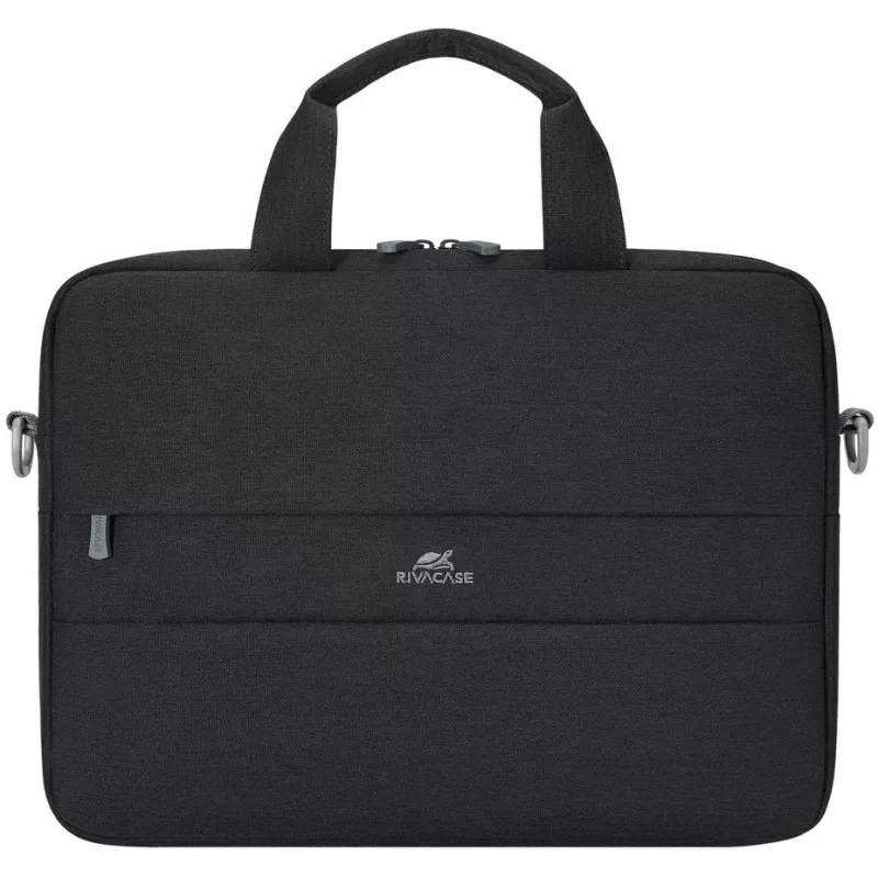 Torba na laptopa Rivacase Prater 14 cali Czarna 7522 — mieści laptopy 14-calowe, smukły ochronny pokrowiec