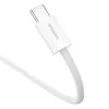 Baseus Superior USB C na USB C kabel do transmisji danych 2 m 30 W biały