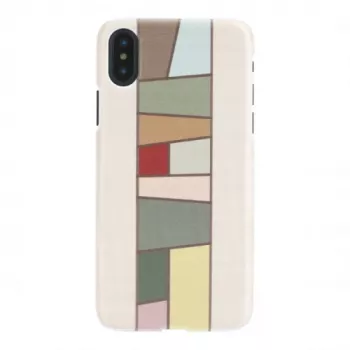 Etui na smartfona man and wood do iPhone X/XS — białe