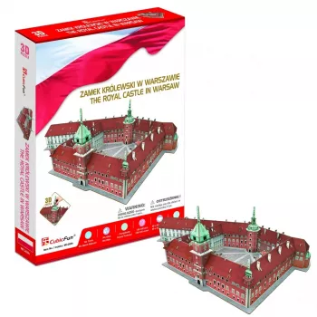 Puzzle 3D Cubicfun Zamek Królewski w Warszawie model 306-20268 – kartonowy model architektoniczny, skala i liczba elementów nieokreślona