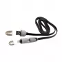 Kabel męski USB A na Micro USB + 8-pin iPh męski SBOX 1m czarny