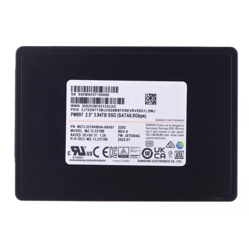 Samsung PM897 3.84 TB 2.5 cala Serial ATA III V-NAND