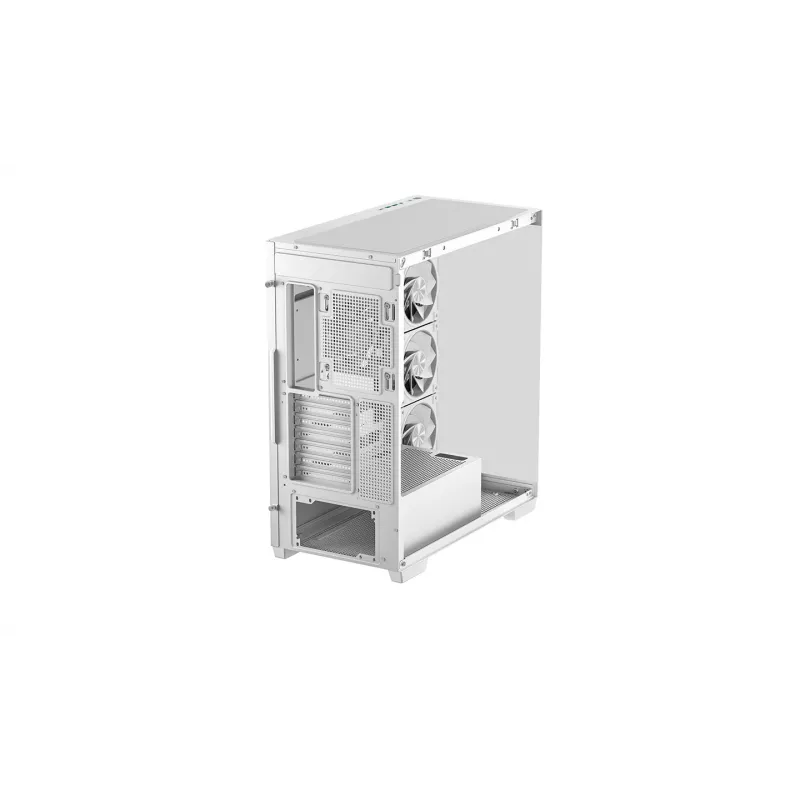Obudowa PC DeepCool CG580 4F V2 Midi Tower biały — ATX, hartowane szkło, 3 wentylatory boczne 120 mm, wsparcie chłodnicy bocznej 360 mm