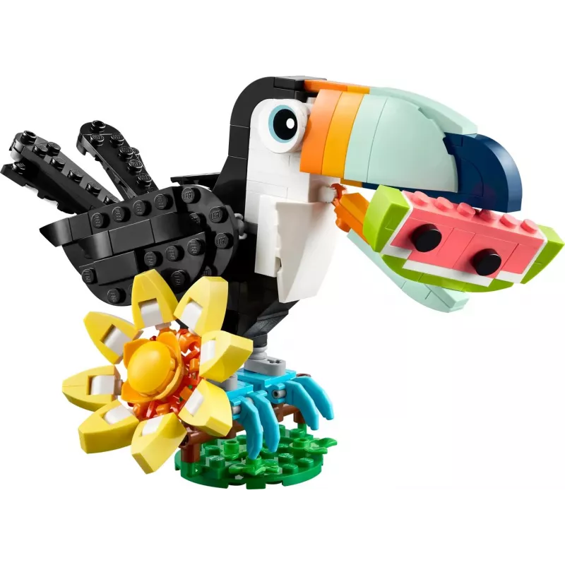 Zestaw konstrukcyjny LEGO Creator 3-w-1 Dzikie zwierzęta Tropikalny tukan 31173