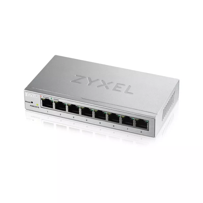 Zyxel GS1200-8 Zarządzany Gigabit Ethernet (10/100/1000) Srebrny