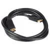 Kabel DisplayPort Akyga AK-AV-10, męski–męski, pozłacane wtyki, 1,8 m, czarny