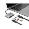 Czytnik kart Delock 91016 USB-C dla kart SD i microSD z portem USB-A i USB-C PD