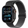 Czarny Titanium Milanese Loop 49 mm - L