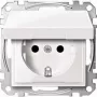 Gniazdo wtykowe CEE 7/3 Merten MEG2310-0325 Białe 250V 16A