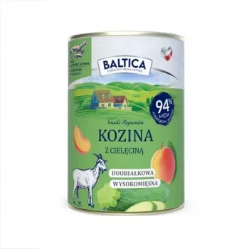 BALTICA regionalne smaki Koza z cielęciną - mokra karma dla psów - 400g
