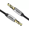 Baseus Yiven Audio kabel Kabel 3.5 męski Audio M30 1.5M Srebrny+ Czarny