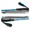 Kijki trekkingowe Distance Carbon Z, sprzęt fitness antracytowy/niebieski, 1 para, 105 cm