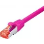 Tecline 71510P Ethernet kabel krosowy magenta