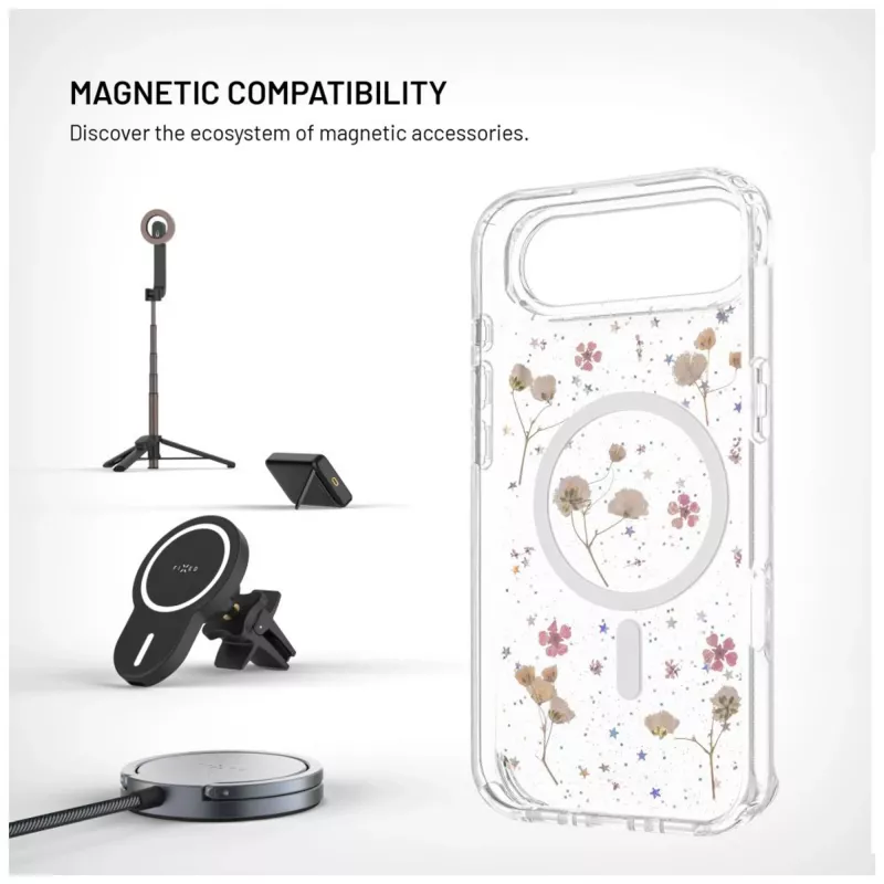 Tylna obudowa FIXED dla Apple iPhone Air — TPU, kompatybilna z MagBloom, Blush Plum