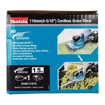 Makita DUM111SYX podkaszarka/strimmer 27 W Bateria Czarna, Niebieska