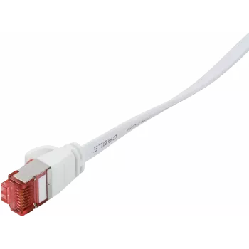 Logilink SlimLine - Kabel krosowy - RJ-45 (M) do RJ-45 (M) - 1 m - U/FTP, PiMF - CAT 6 - Formowany, z osłoną, płaski - Biały (CF2031S)