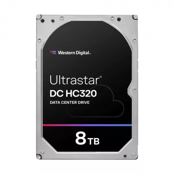 Wewnętrzny dysk twardy SAS 3,5 cala Western Digital Ultrastar DC HC320 8 TB, 7200 RPM, 12 Gbit/s, 256 MB cache