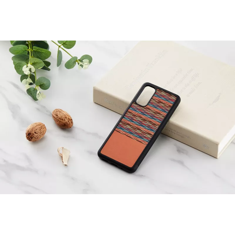 Etui na telefon man and wood Galaxy S20 brązowa krata czarny – ochronne etui do Samsung Galaxy S20