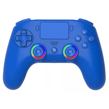 Bezprzewodowy kontroler LED SUBSONIC SA5639-3 do PS4 i PC, niebieski gamepad bezprzewodowy