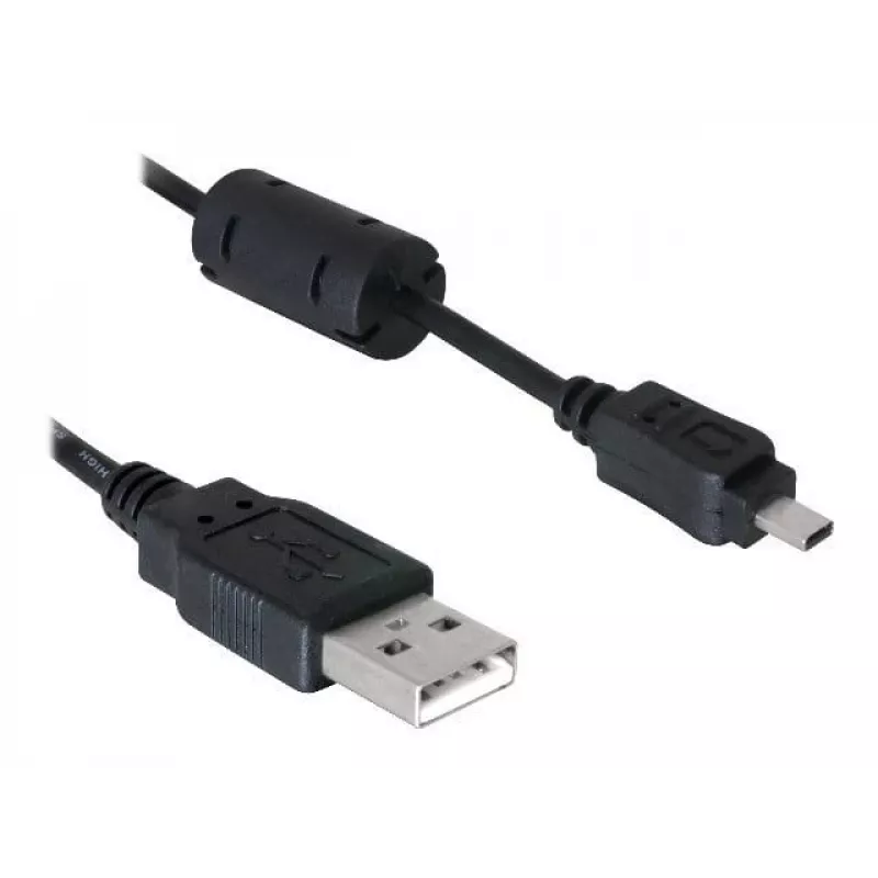 Kabel USB DeLOCK 1,83 m czarny męski/żeński niklowanie