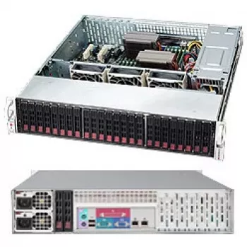 Supermicro SC216 BE1C-R920LPB - Obudowa Rack - montaż w szafie - 2U - ulepszone, rozszerzone ATX - SATA/SAS - Hot-Swap 920 Wat - Czarny