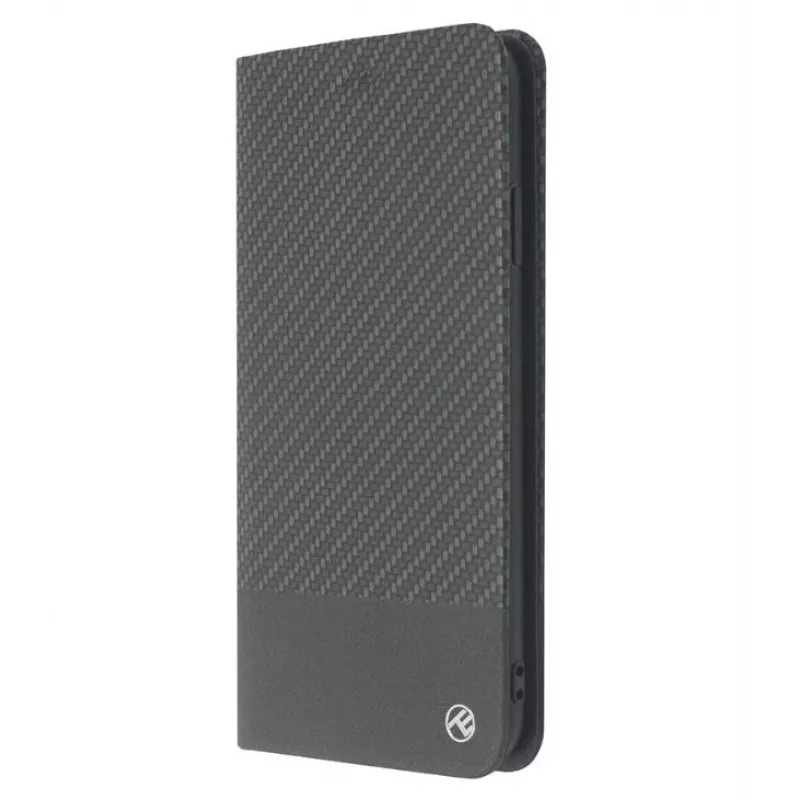 Etui książkowe Tellur Carbon do iPhone XS — czarny