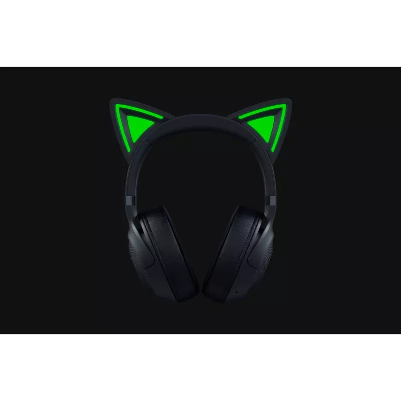 Headset Razer Kraken Kitty V2 BT — bezprzewodowy Bluetooth, wokółuszny, nauszny, 20–20000 Hz, 325 g, czarny