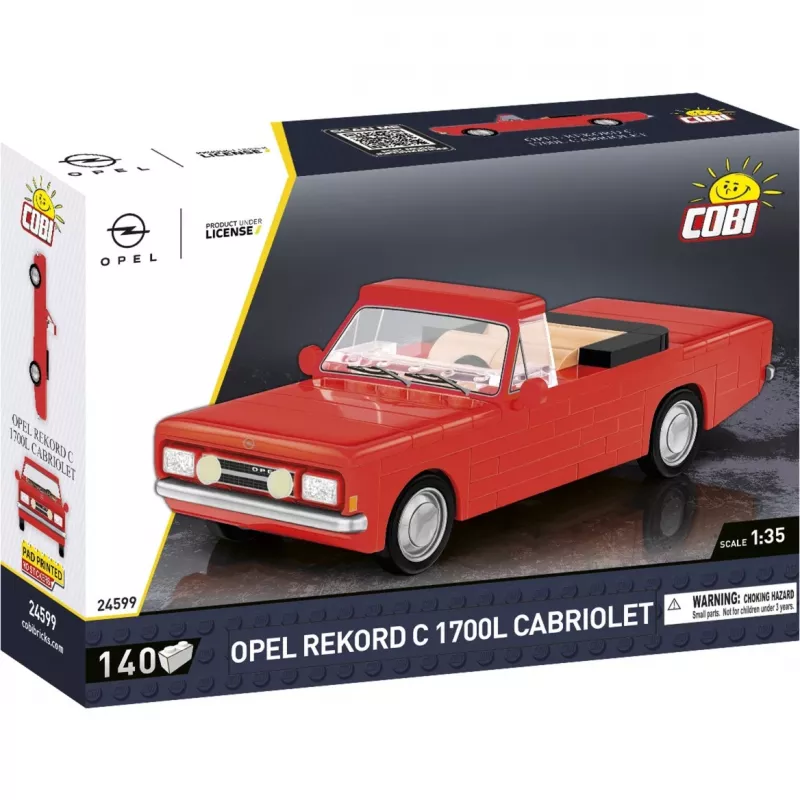 Cobi zabawka konstrukcyjna Opel Rekord C 1700 L Cabriolet zestaw modelarski, zestaw do budowy modelu w skali