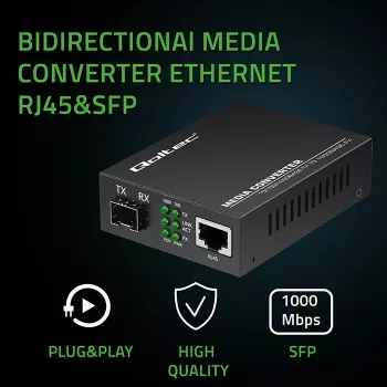 Konwerter mediów PRZEŁĄCZNIK Ethernet 1x RJ45 1x SFP