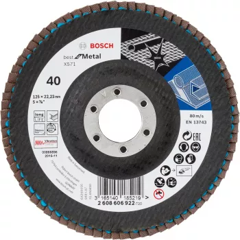 Bosch X571 Best for Metal tarcza lamelkowa, 125 mm, K40 (2608606922)