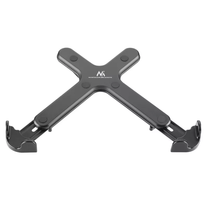 Notebook desk holder MACLEAN MC-836 — regulowana wysokość, ergonomiczny design, czarny, do poziomego ustawienia laptopa (58,5×236×320 mm)