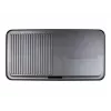 Elektryczny grill stołowy Rommelsbacher BBQ 2003 — 1900 W, 50×25 cm, ryflowana + Teppanyaki, regulowany termostat, srebrny/czarny