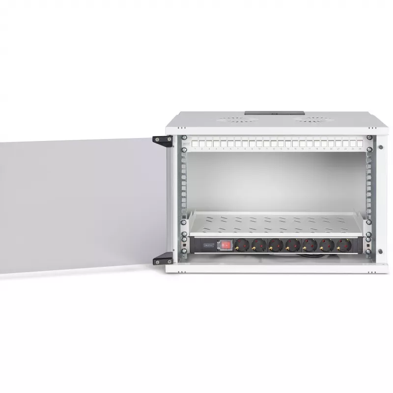 Zestaw sieciowy DIGITUS DN-49202-SET 483 mm 7U 540x400 mm obudowa rack z wysokością 7U i wymiarami wewnętrznymi 540×400 mm