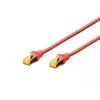 Kabel sieciowy Digitus CAT 6A S/FTP RJ-45 Cat6a 2m Czerwony