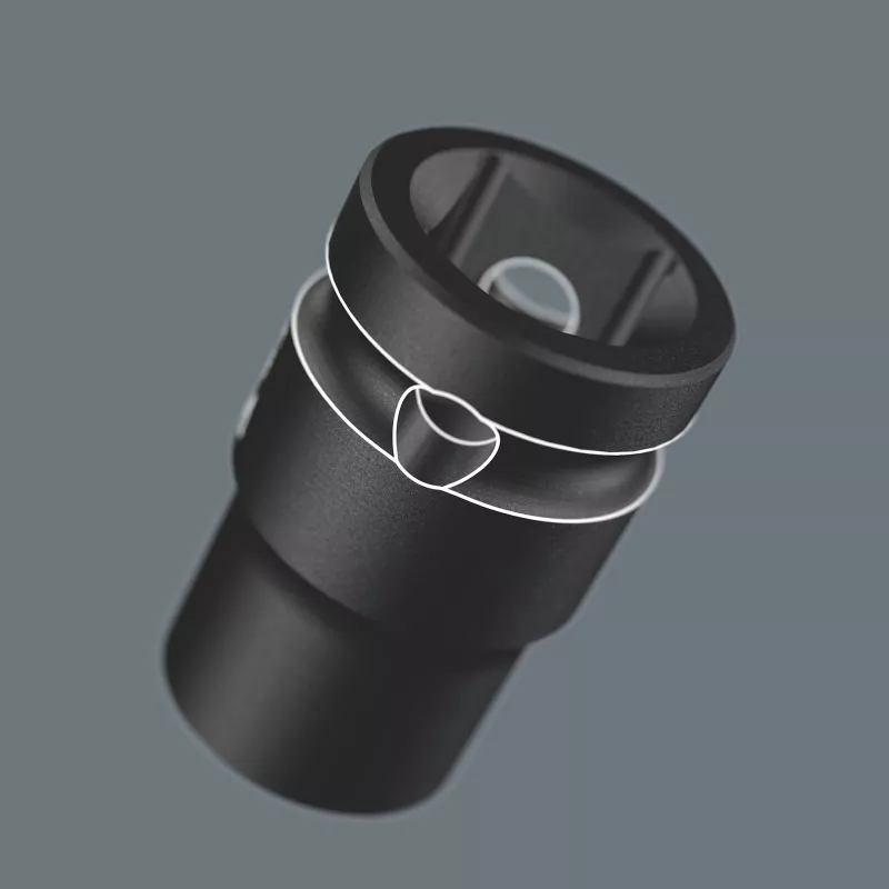 9607 Nuss-Magnetleiste B Impaktor 1 Steckschlüsseleinsatz-Satz 3/8 schwarz/grün, 10‑teilig, für Schlagschrauber