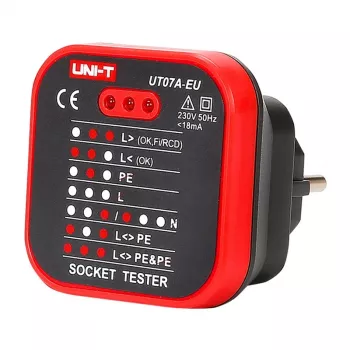 UNI-T UT07A-EU tester gniazdek sieciowych
